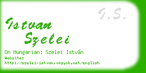 istvan szelei business card